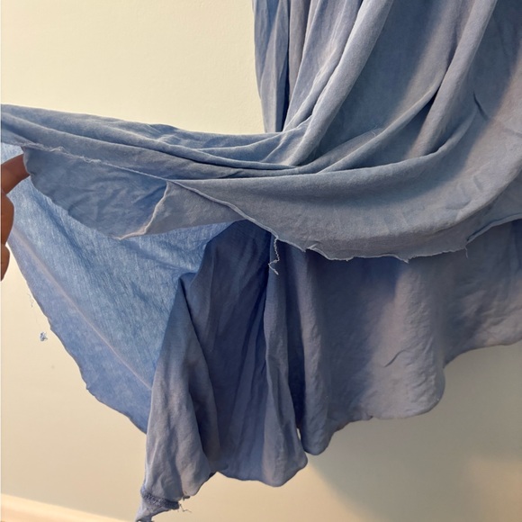 Urban Outfitters Gray Asymmetrical Smocked Skirt - Picture 2 of 5